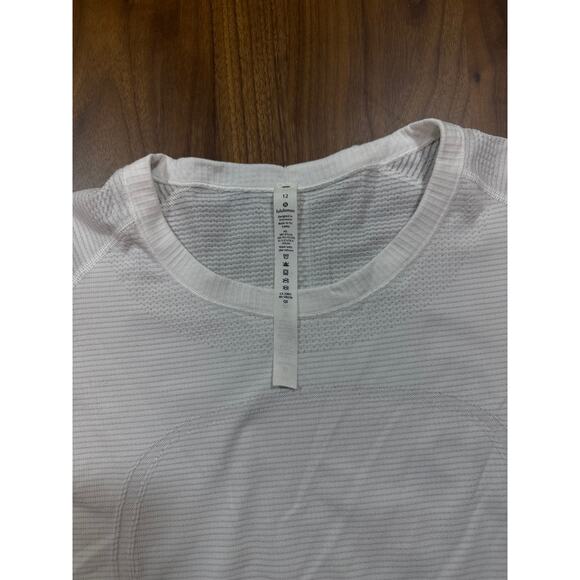 Lululemon swiftly tech short sleeve crew size 12 white
 - Picture 3 of 5